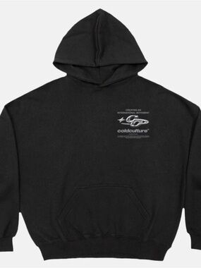Coldculture Sparkly Black Hoodie Size Large UNISEX
